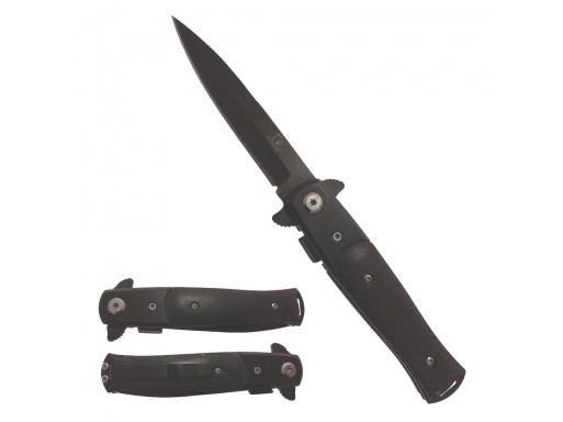 Falcon 7" Spring Assisted Pocket Knife w/Black Wood Handle KS1106BK