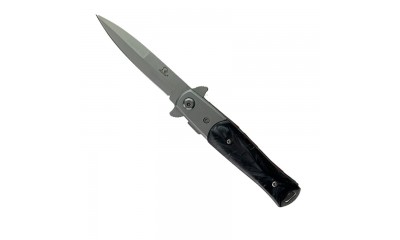 Falcon 7" Spring Assisted Pocket Knife w/ Faux Black Marble Handle KS1106CBK Falcon 7" Spring Assisted Pocket Knife w/ Faux Black Marble Handle KS1106CBK