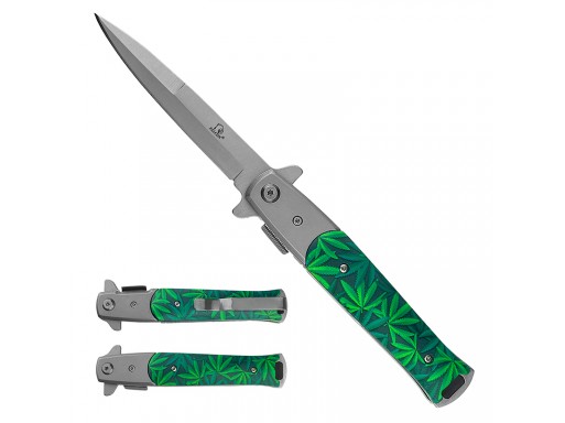 Falcon 8 3/4" Marijuana Spring Assisted Knife KS1107SMA