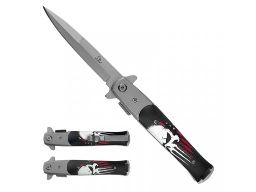 Falcon 8 3/4" Skull Spring Assisted Knife KS1107SSK