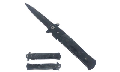Falcon 8 Spring Assited Pocket Knife Black Faux Marble KS1107YL Falcon 8 Spring Assited Pocket Knife Black Faux Marble KS1107YL