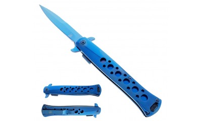 Falcon 9" Overall Metal Spring Assisted Knife KS1109BL Falcon 9" Overall Metal Spring Assisted Knife KS1109BL