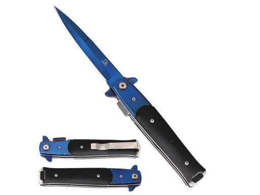 Falcon 8" Blue Blade Spring Assisted Knife KS1117BBK