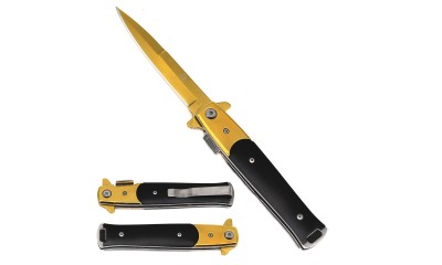 Falcon 8" Gold BladeSpring Assisted Knife KS1117GBK Falcon 8" Gold BladeSpring Assisted Knife KS1117GBK