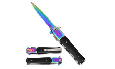 Falcon 8" Gold BladeSpring Assisted Knife KS1117RBK Falcon 8" Gold BladeSpring Assisted Knife KS1117RBK