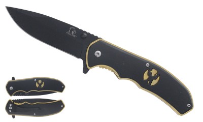 Falcon 8" Spring Assisted Knife Deer Silhouette KS1118D-BG Falcon 8" Spring Assisted Knife Deer Silhouette KS1118D-BG