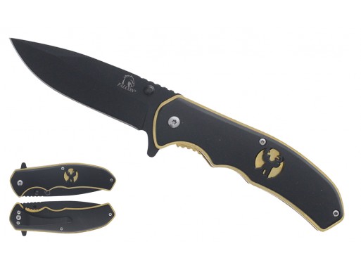 Falcon 8" Spring Assisted Knife Deer Silhouette KS1118D-BG