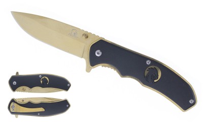 Falcon 8" Spring Assisted Knife Eagle Silhouette KS1118E-BG Falcon 8" Spring Assisted Knife Eagle Silhouette KS1118E-BG