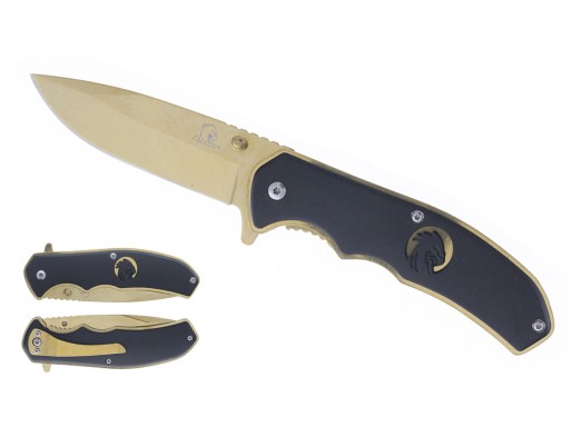 Falcon 8" Spring Assisted Knife Eagle Silhouette KS1118E-GG
