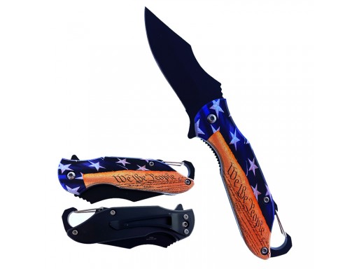 Falcon 6.5" Spring Assisted Pocket Knife "We The People" KS11645WE