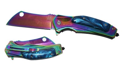 Falcon 8 1/4 Spring Assisted Pocket Knife KS13741RBBL Falcon 8 1/4 Spring Assisted Pocket Knife KS13741RBBL