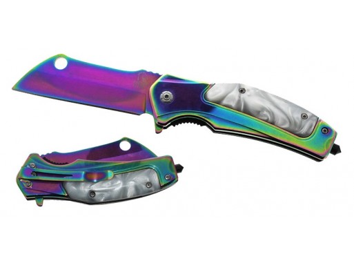 Falcon 8 1/4 Spring Assisted Pocket Knife KS13741RBWT 