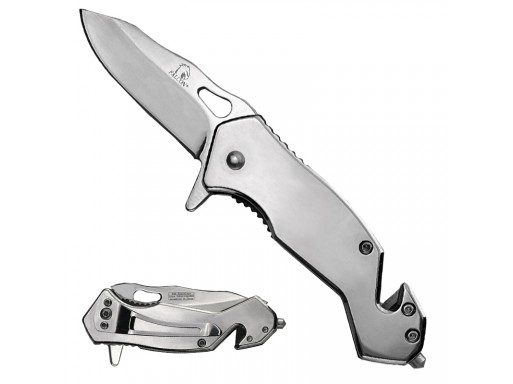 Silver Spring Assisted Knife w/Cutter and Glass Breaker KS1379SL