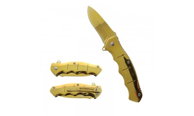 Falcon 6.38" Spring Assited Pocket Knife w/Belt Clip KS1472GD Falcon 6.38" Spring Assited Pocket Knife w/Belt Clip KS1472GD