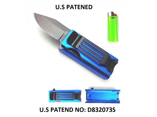 Falcon 4 1/2" Spring Assisted Lighter Knife Blue KS1516BL