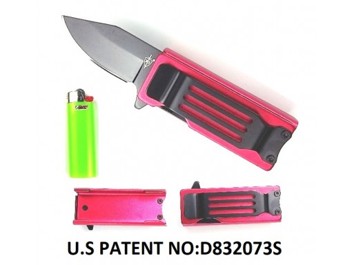 Falcon Spring Assisted Lighter Knife Red KS1516RD