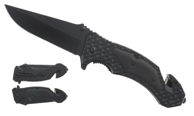 Falcon Spring Assisted Lighter Knife Silver KS1631BK Falcon Spring Assisted Lighter Knife Silver KS1631BK
