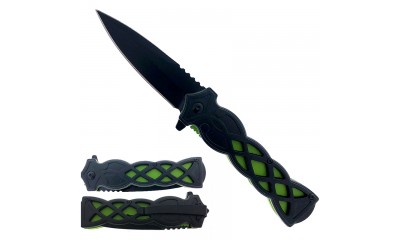 Falcon 8.25"  Spring Assisted Pocket Knife KS1645GN Falcon 8.25"  Spring Assisted Pocket Knife KS1645GN