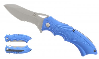 Falcon 7 3/4" Spring Assisted Pocket Knife Blue KS1649BL Falcon 7 3/4" Spring Assisted Pocket Knife Blue KS1649BL