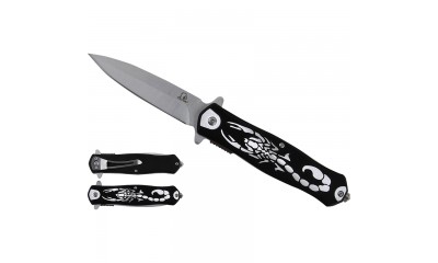 Falcon 8" Spring Assisted Pocket Knife Scorpion Handle KS2651BK Falcon 8" Spring Assisted Pocket Knife Scorpion Handle KS2651BK