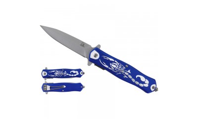 Falcon 8" Spring Assisted Pocket Knife Scorpion Handle KS2651BL Falcon 8" Spring Assisted Pocket Knife Scorpion Handle KS2651BL