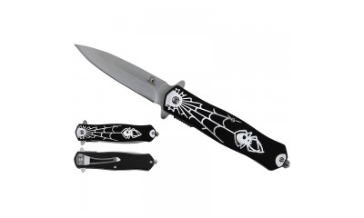 Falcon 8" Spring Assisted Pocket Knife Spider Handle KS2652BK Falcon 8" Spring Assisted Pocket Knife Spider Handle KS2652BK