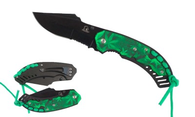 Falcon 8" Assisted Knife Camo ABS Handle & Paracord KS2847MA Falcon 8" Assisted Knife Camo ABS Handle & Paracord KS2847MA