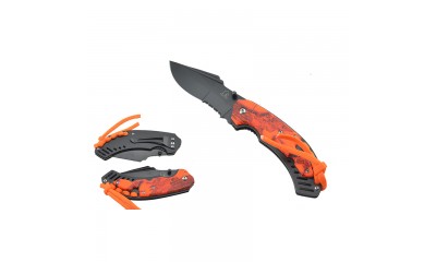 Falcon 8" Assisted Knife Camo ABS Handle & Paracord KS2847OR Falcon 8" Assisted Knife Camo ABS Handle & Paracord KS2847OR