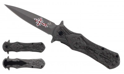 Falcon 8.25" Spring Assisted Knife KS3003GY Falcon 8.25" Spring Assisted Knife KS3003GY