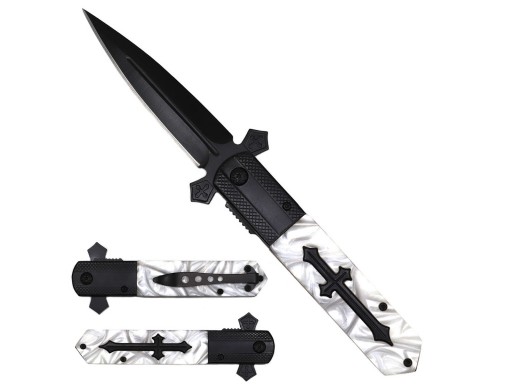 Falcon Spring Assisted Knife Wood Handle KS3004BWT