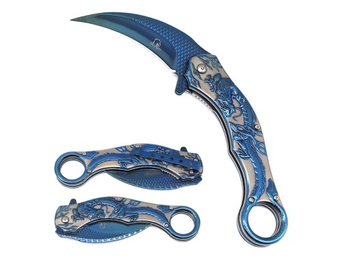 Falcon 8.25" Spring Assisted Pocket Knife KS3006BL