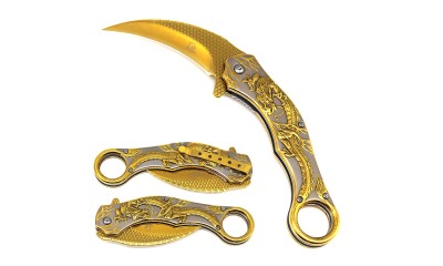 Falcon 8.25" Spring Assisted Pocket Knife KS3006GD Falcon 8.25" Spring Assisted Pocket Knife KS3006GD