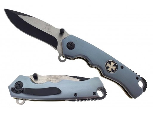 Falcon Spring Assisted Pocket Knife 2/ Medallion KS3083GY-CR