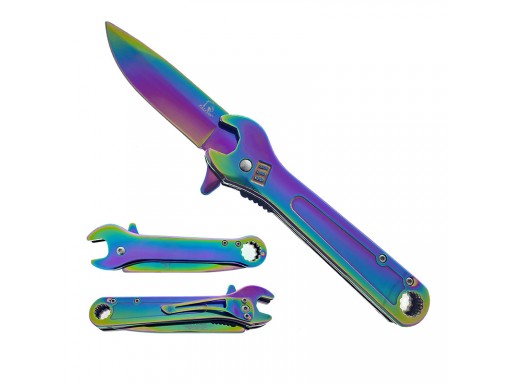 Falcon 7.75"  Wrench Spring Assisted Pocket Knife KS3096RB