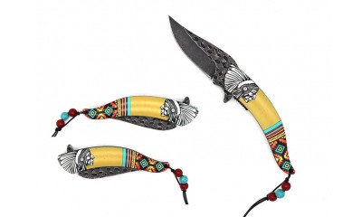 Falcon Native American Chief Spring Assisted Knife KS31237MD