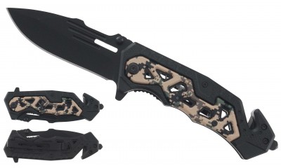 Falcon 8"  Spring Assisted Pocket Knife Camo Handle KS3140BCM Falcon 8"  Spring Assisted Pocket Knife Camo Handle KS3140BCM