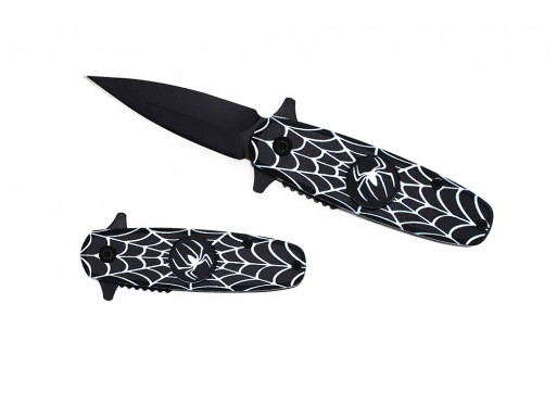 Falcon 5 1/4" Overall Spinner Spring Assisted Knife KS32155BW