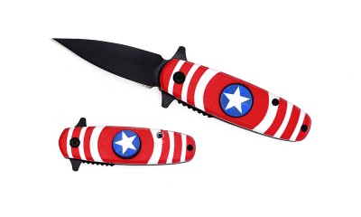 Falcon 5 1/4" Overall Spinner Spring Assisted Knife KS32155RD Falcon 5 1/4" Overall Spinner Spring Assisted Knife KS32155RD