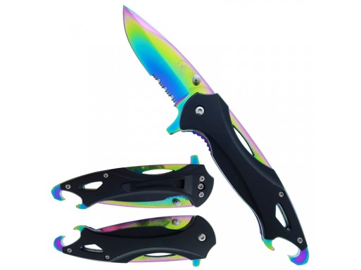 Falcon 7.75" Spring Assisted Pocket Knife KS32164BB