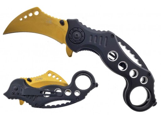 Falcon Spring Assisted Karambit Knife KS3293GD