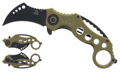 Falcon Spring Assisted Karambit Knife KS3293GN Falcon Spring Assisted Karambit Knife KS3293GN