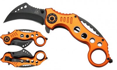 Falcon Spring Assisted Karambit Knife KS3293OR Falcon Spring Assisted Karambit Knife KS3293OR