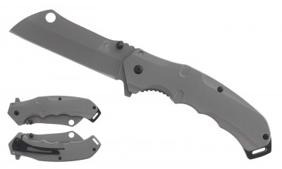 Falcon Grey Sheep Foot Blade Spring Assisted Knife KS3301GY Falcon Grey Sheep Foot Blade Spring Assisted Knife KS3301GY