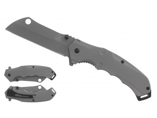 Falcon Grey Sheep Foot Blade Spring Assisted Knife KS3301GY