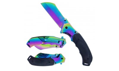 Falcon Grey Sheep Foot Blade Spring Assisted Knife KS3301RB Falcon Grey Sheep Foot Blade Spring Assisted Knife KS3301RB