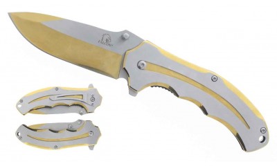 Falcon 7 3/4" Spring Assisted Pocket Knife KS3309GD Falcon 7 3/4" Spring Assisted Pocket Knife KS3309GD