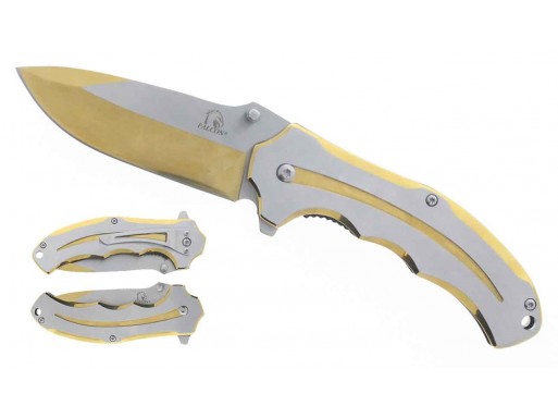 Falcon 7 3/4" Spring Assisted Pocket Knife KS3309GD