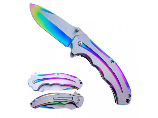 Falcon 7 3/4" Spring Assisted Pocket Knife KS3309RB