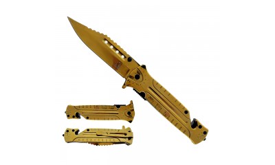 Falcon 6.5" Spring Assisted Pocket Knife KS33156GD Falcon 6.5" Spring Assisted Pocket Knife KS33156GD