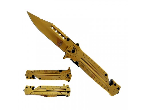 Falcon 6.5" Spring Assisted Pocket Knife KS33156GD